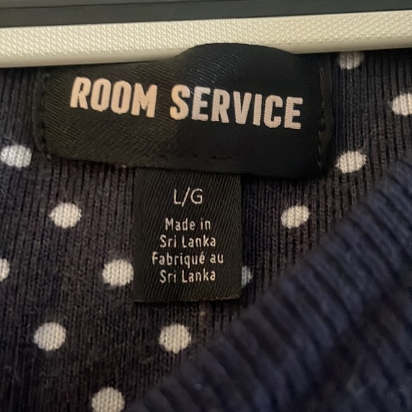 Room Service pajama top, new without tags size L - Picture 2 of 3